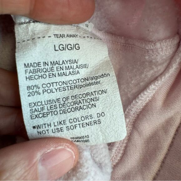 Under Armour Womens Charged Pullover Sweatshirt Pink Maroon L LG Large Tie Waist - Picture 8 of 13